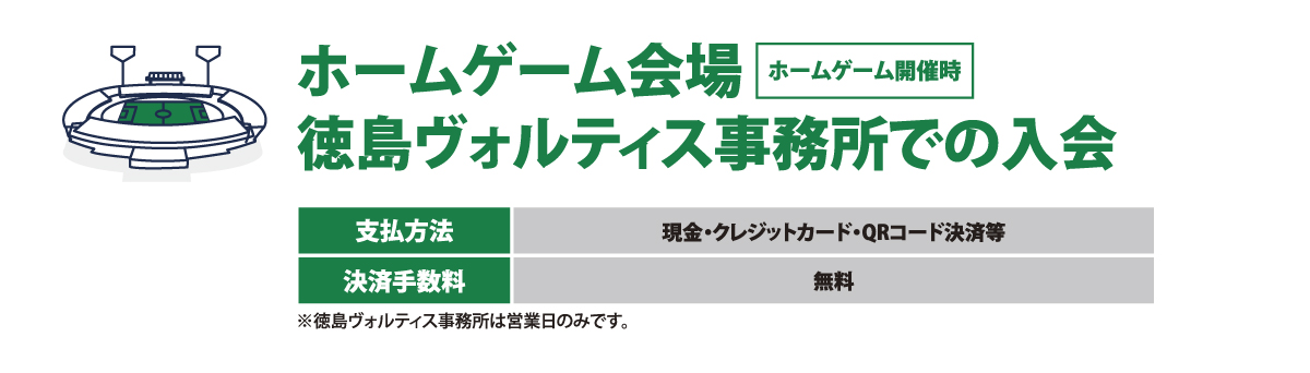 ホームゲーム会場・徳島ヴォルティス事務所